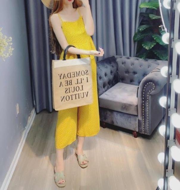 Set áo peplum quần ống rộng sang chảnh
