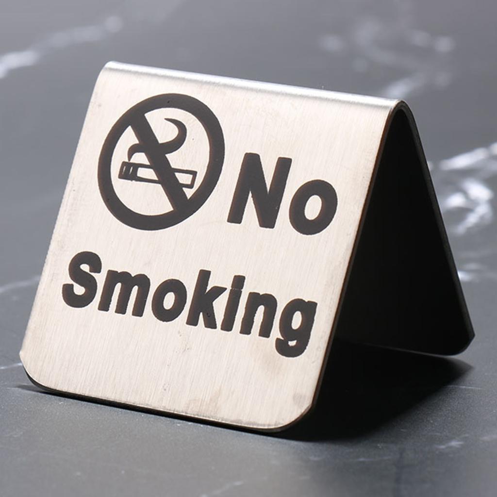Stainless Steel No Tent Warning Sign Reminder
