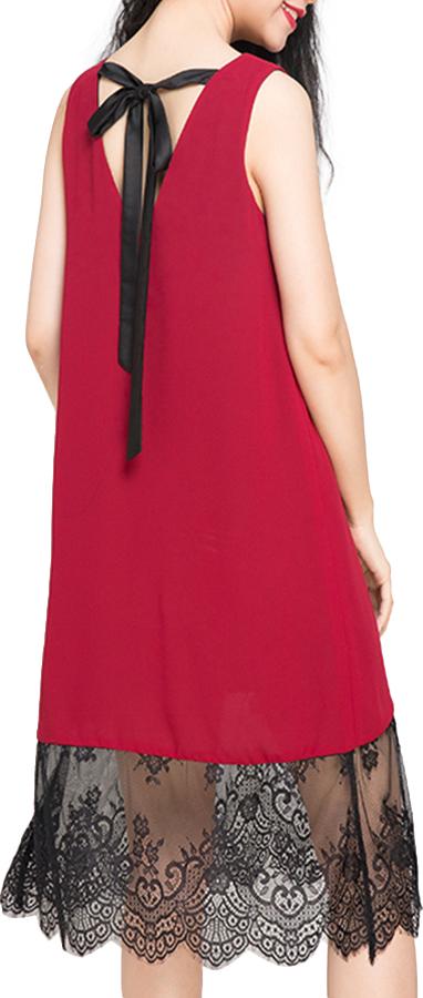 Đầm Suông Hity DRE058 - Đỏ (Size