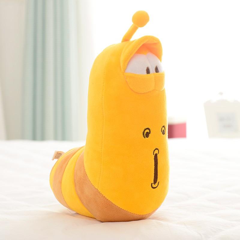Gấu bông ấu trùng tinh nghịch – Màu vàng – Size 60 cm – Quà tặng thú nhồi bông lavar siêu dễ thương – Gối ôm sâu tinh nghịch cho bé ngủ ngon
