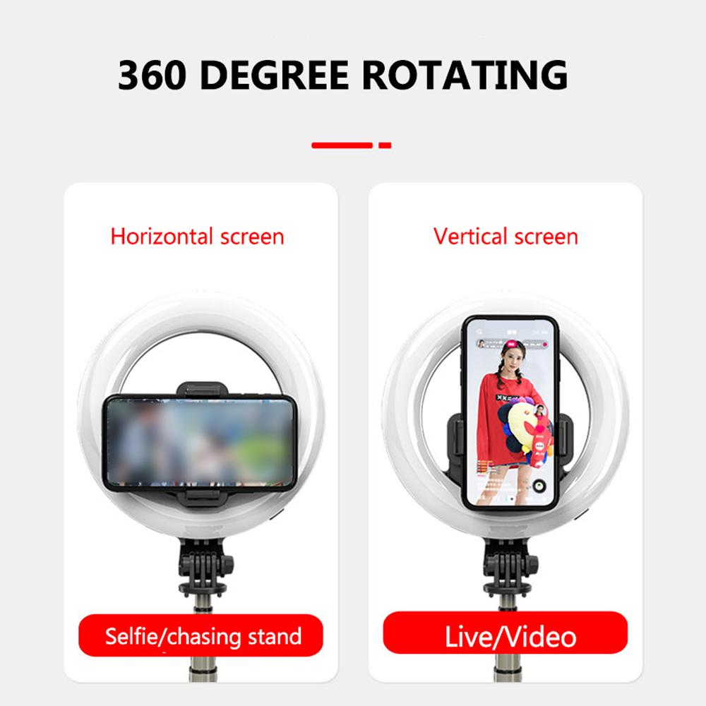 Đèn LED tự chụp hình tròn có thể điều chỉnh độ sáng để chụp ảnh tự sướng truyền hình trực tiếp