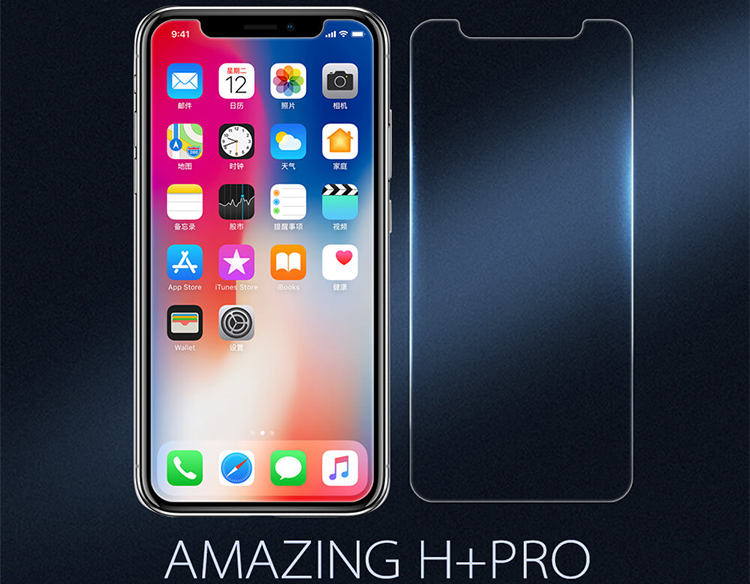 Kính Cường Lực Nillkin 9H+ PRO iPhone X - Hàng Chính Hãng