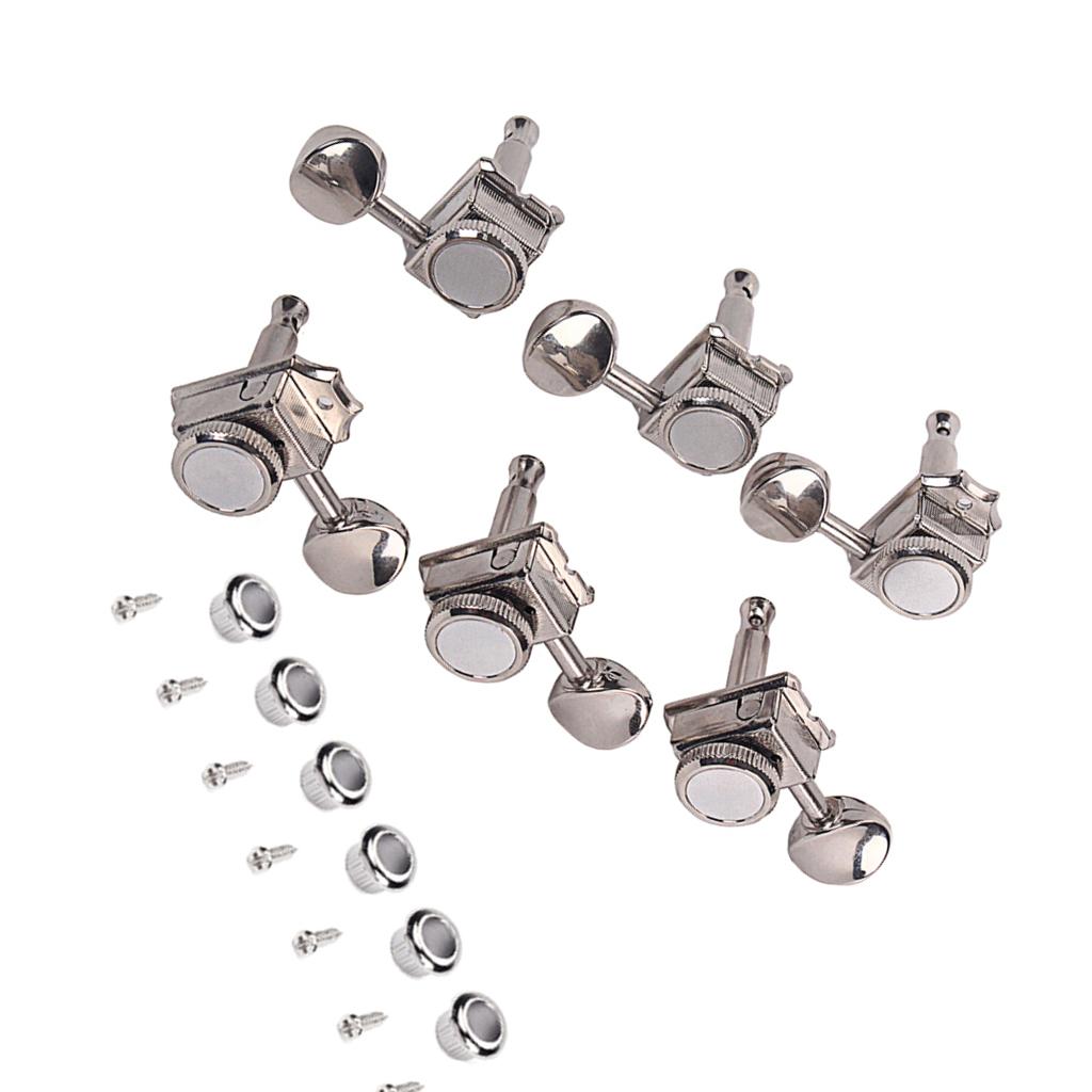 Set of 6 Guitar Tuners Tuning Pegs 6R with Lock for Vintage Style ST TL Electric Guitar Parts
