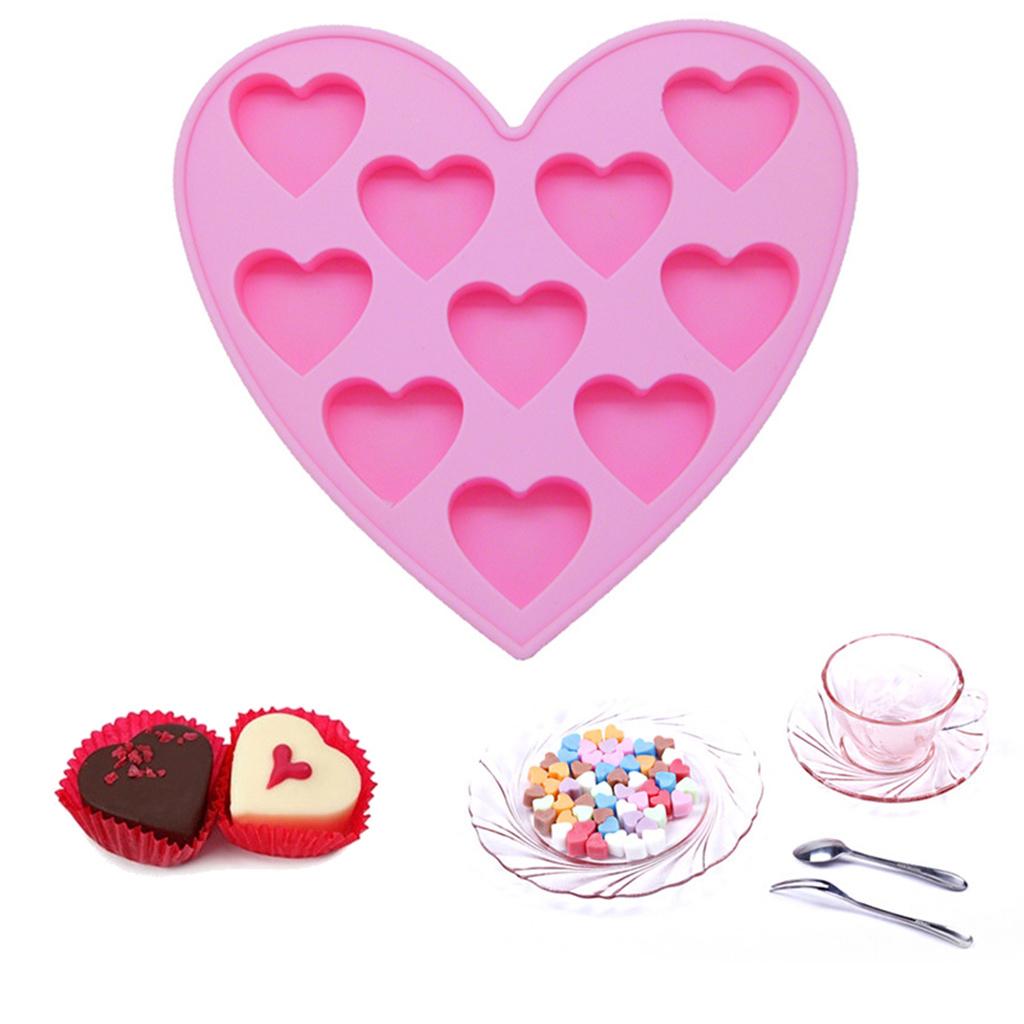 Star Heart Silicone Mould Mold Chocolate Candy Gummy Maker Ice Jelly Tray
