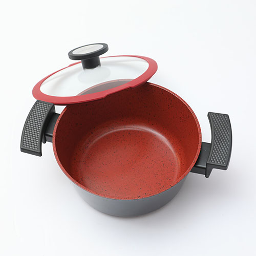 Bộ 2 nồi Neoflam DeChef 18 & 24cm. Màu đỏ