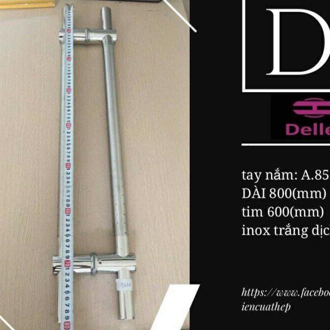 Tay co cửa, Tay nắm cửa kính deller A852 dài 80cm