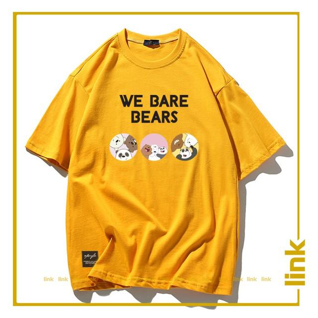 Áo unisex WE BARE BEARS - CHÚNG TÔI ĐƠN GIẢN LÀ GẤU tay lỡ