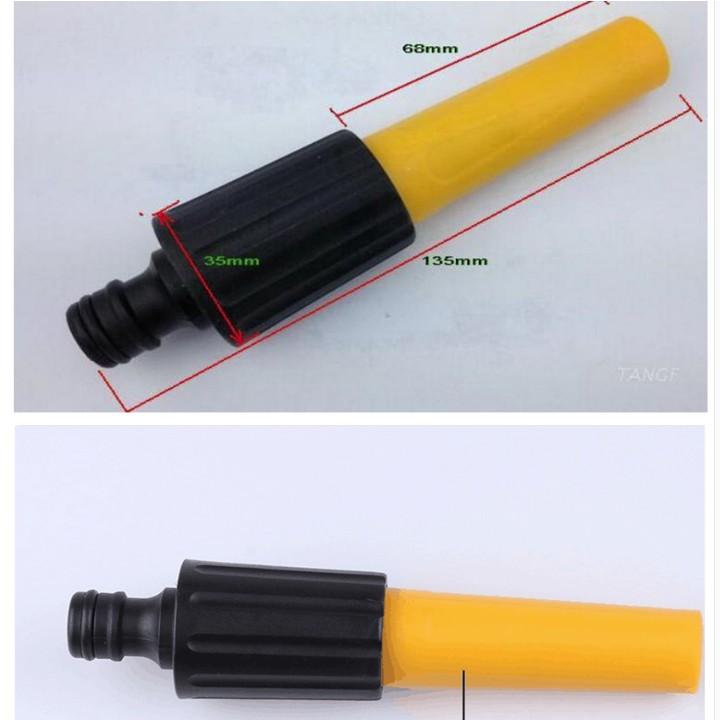 Bộ dây vòi xịt nước rửa xe, tăng áp 3 lần, loại 20m 206622-5 cút sập, nối đen