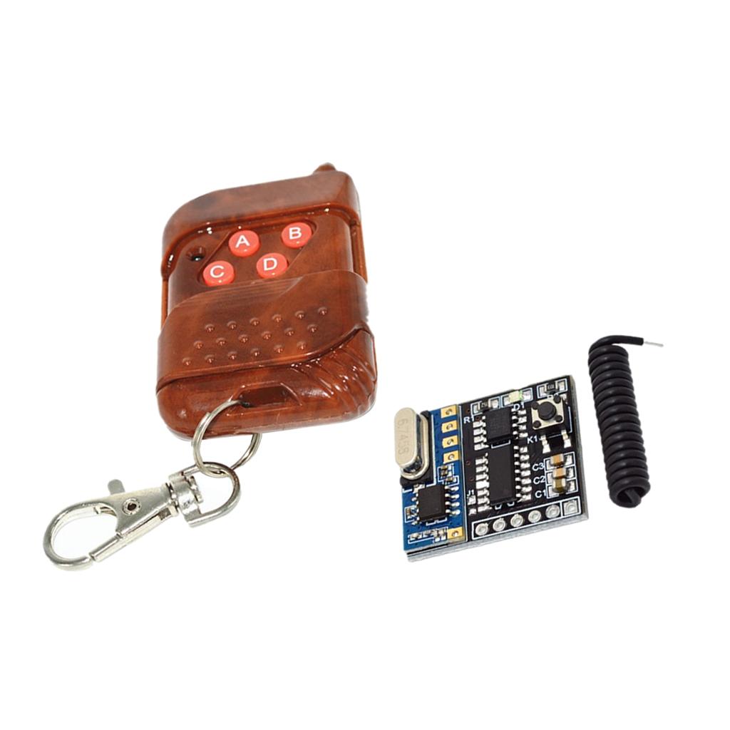 4 Channel RF Switch Wireless Remote Control Receiver with Transmitter