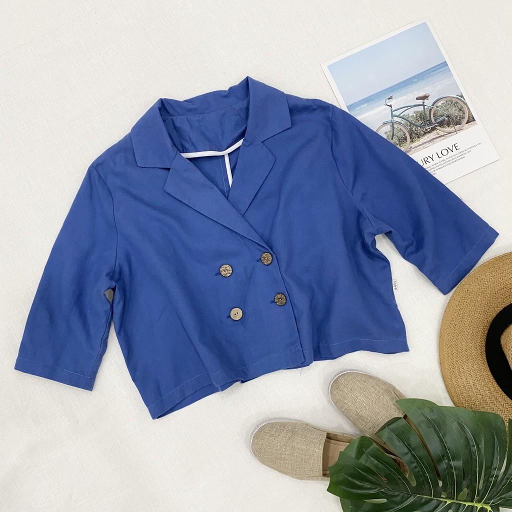 Quần LINEN dáng suông, ống rộng
