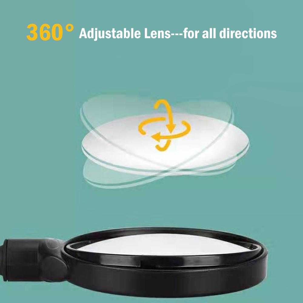 Gương cầu lồi với độ nét cao phù hợp với ghi đông nhỏ hơn 32mm, hoạt động tốt với xe đạp, xe máy và xe điện