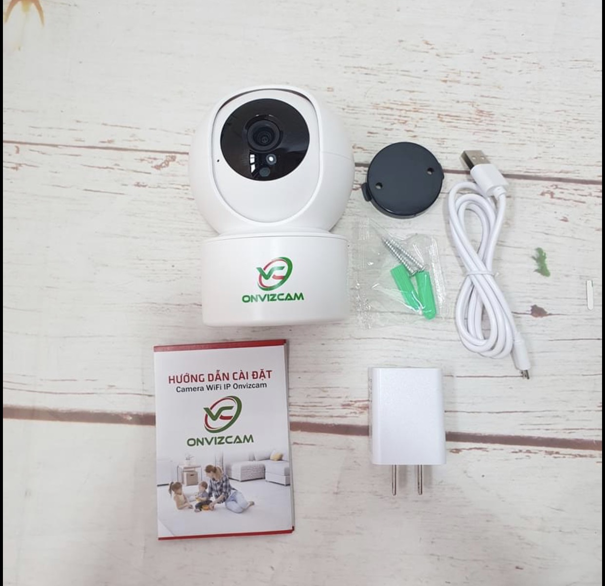 Camera không dây WIFI OEM ONVIZCAM V5 PRO xoay theo chuyển động FULL HD 1080P - Sử dụng App CareCam Pro (TẶNG KÈM ĐẦU ĐỌC THẺ NHỚ CAO CẤP