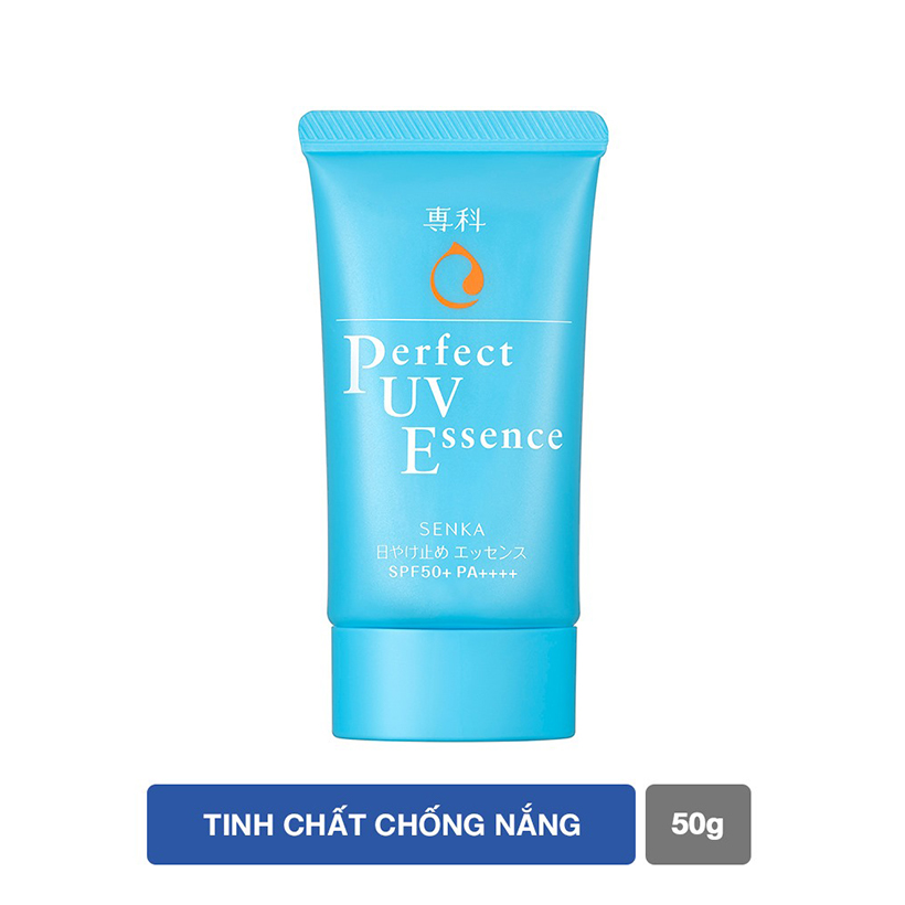 Bộ tinh chất chống nắng Senka Perfect UV Essence 50g và tẩy trang Water fresh 70ml