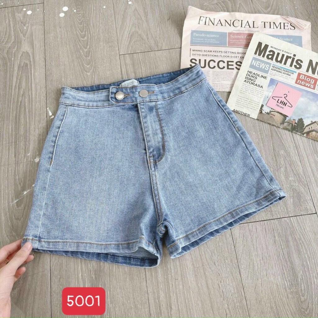 Quần short jean nữ lưng cao King168 , quần short nữ cao cấp QS26