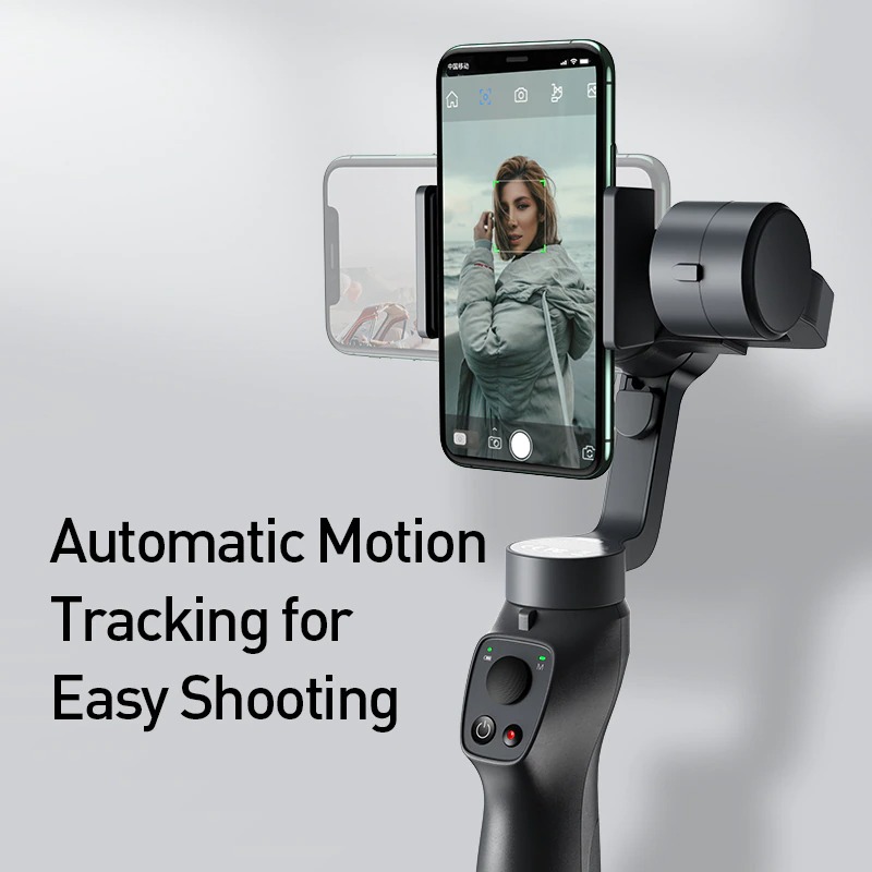 Tay cầm chống rung đa năng cho điện thoại Baseus Gimbal Stabilizer ( 3-Axis Handheld , w/Focus, Pull &amp; Zoom, Smartphone) - Hàng Chính Hãng