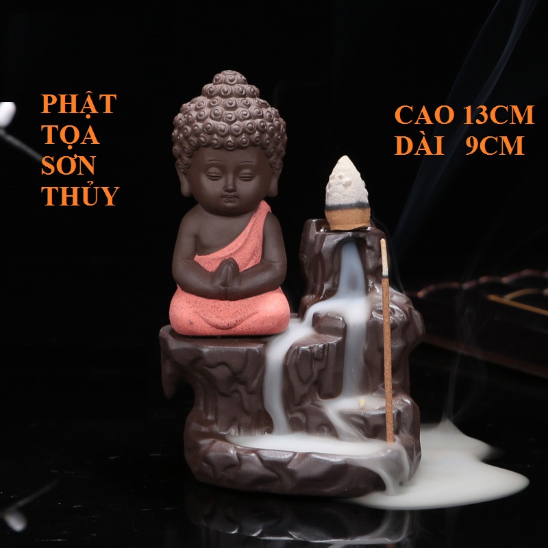 Thác Khói Trầm Hương trang trí Phật Toạ