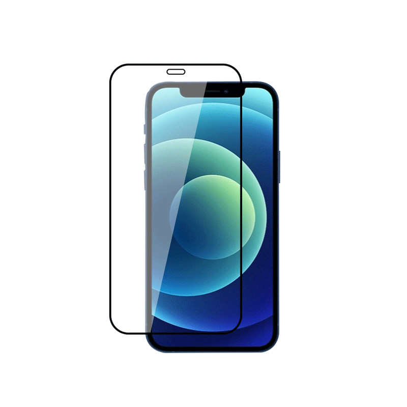 Dán cường lực iPhone 12/12 Pro MIPOW Kingbull HD Premium Full viền đen - Hàng Chính Hãng