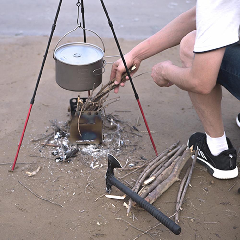 Giá đỡ Bếp cắm trại 3 chân được làm bằng thép không gỉ chất lượng cao