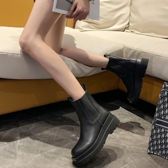 Giày Bốt Cổ Cao Thời Trang Sành Điệu Cao Cấp Độc Đáo Cho Nữ
