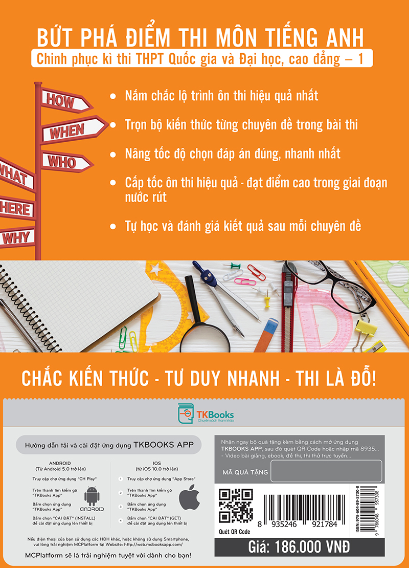 Bứt Phá Điểm Thi Môn Tiếng Anh 1 - Phiên Bản Đặc Biệt tặng kèm bookmark