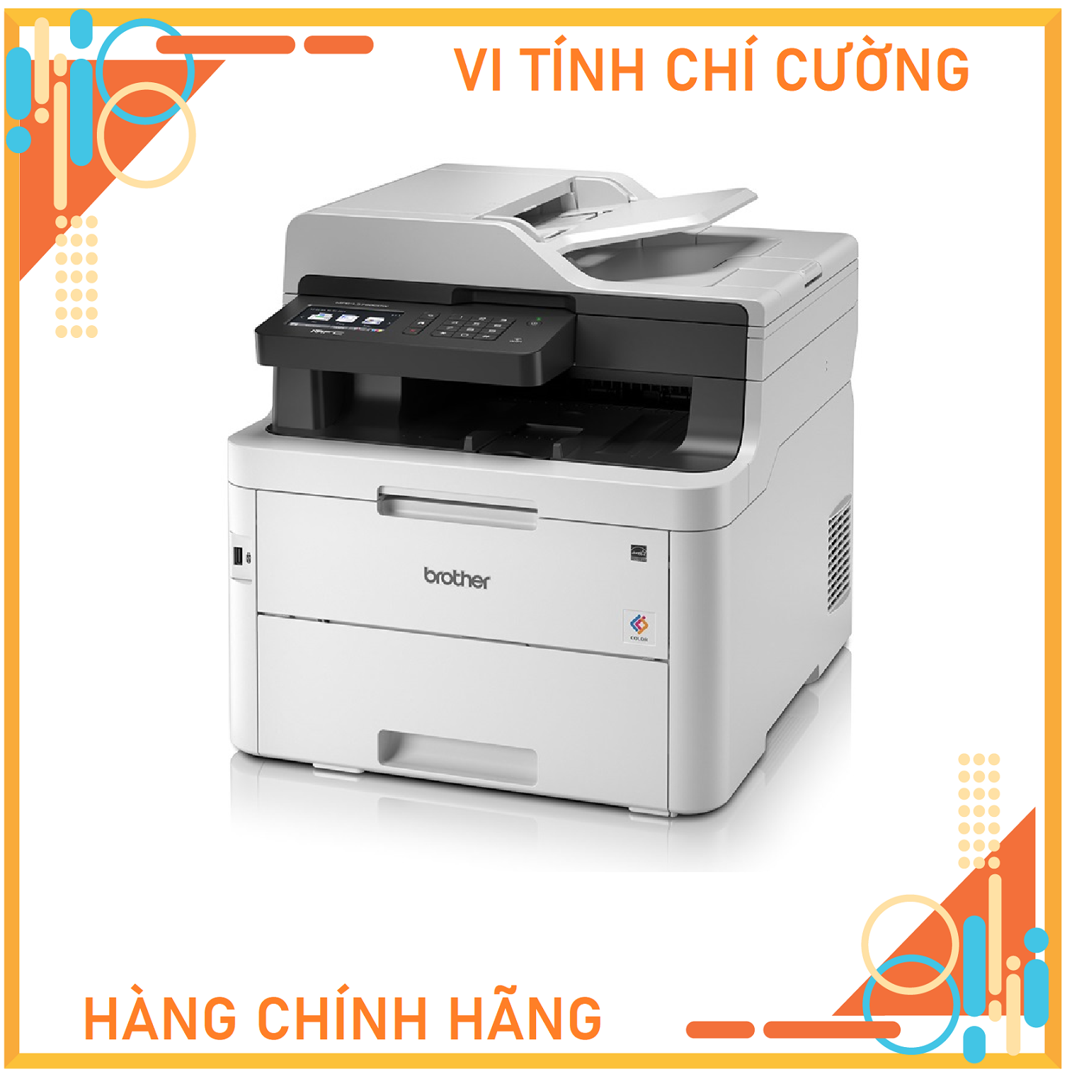 Máy in Laser màu đa chức năng Brother MFC-L3750CDW ( In/Scan/Copy/Fax/Wifi ) - Hàng Chính Hãng