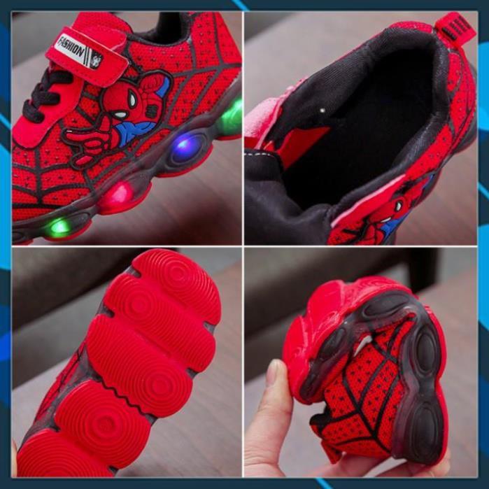 Giày bé trai siêu nhân nhện, giày ánh sáng cho bé trai 20912