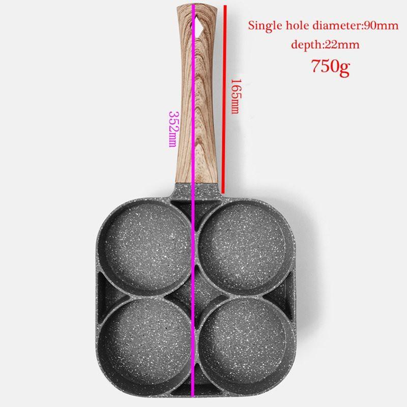 Khuôn Chảo Rán 4 Lỗ Tròn