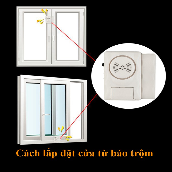 Bộ 2 cảm biến cửa từ chống trộm Zanka ZK006