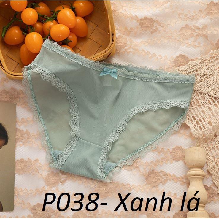  Quần Lót Lưới Viền Ren Siêu Mỏng Dai P038