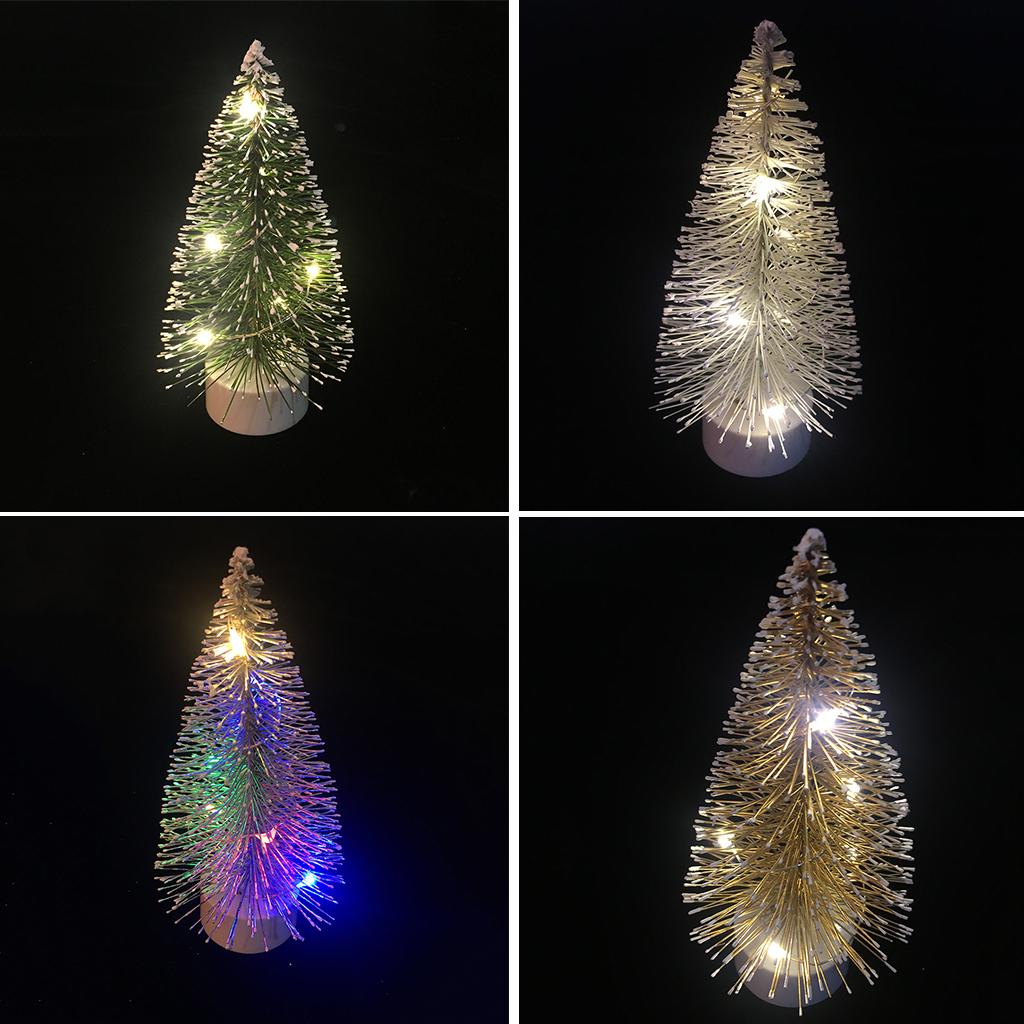 1/12 Dollhouse Miniature Christmas Ornaments LED Light Christmas Tree Accessory