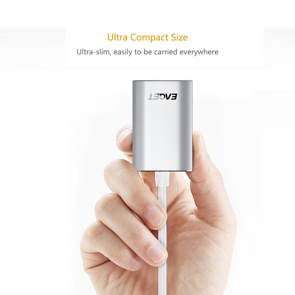 Bộ chuyển đổi EAGET Type-C sang VGA HD cho máy tính xách tay MacBook Pro TV điện thoại thông minh