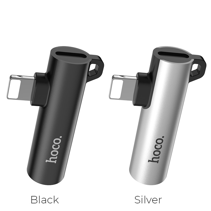 Bộ chuyển đổi Lightning Sang cổng 3.5mm + Lightning Hoco LS21 - Hàng chính Hãng