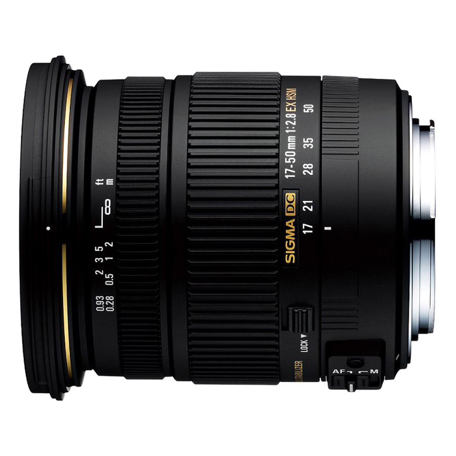 Lens Sigma 17-50 mm F2.8 EX DC OS HSM For Canon (Hàng Nhập Khẩu) - Tặng Tấm Da Cừu Lau Ống Kính