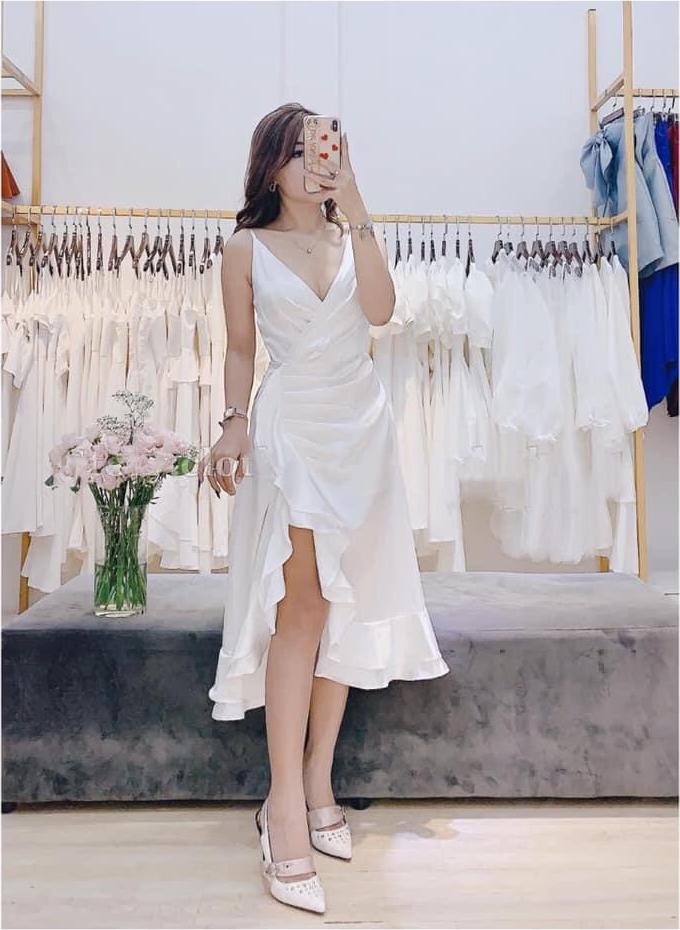 Váy Nữ Xoè Bèo Đắp Lớp Sexy Nhún Bèo