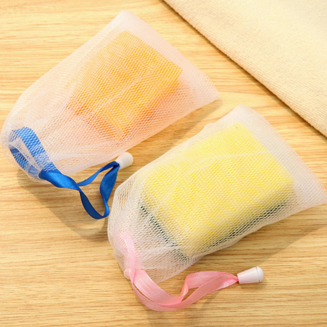 [COMBO 3 Chiếc] Túi lưới đựng xà bông tắm 2 lớp - Túi tạo bọt xà phòng - Giao màu ngẫu nhiên