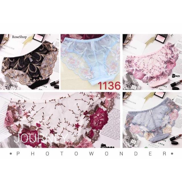 Quần Lót Nữ gợi cảm quần chíp nữ đồ lót sexy chất liệu ren thêu cao cấp 1136