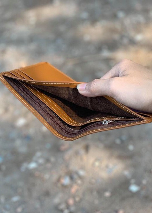 Ví nam da bò pullup thật 100% trơn bóng mềm phù hợp mọi lứa tuổi