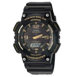 Casio Men s Tough Solar Quartz Stainless Steel and Resin Watch, Color Black (Model AQ-S810W-1A3VCF) 1