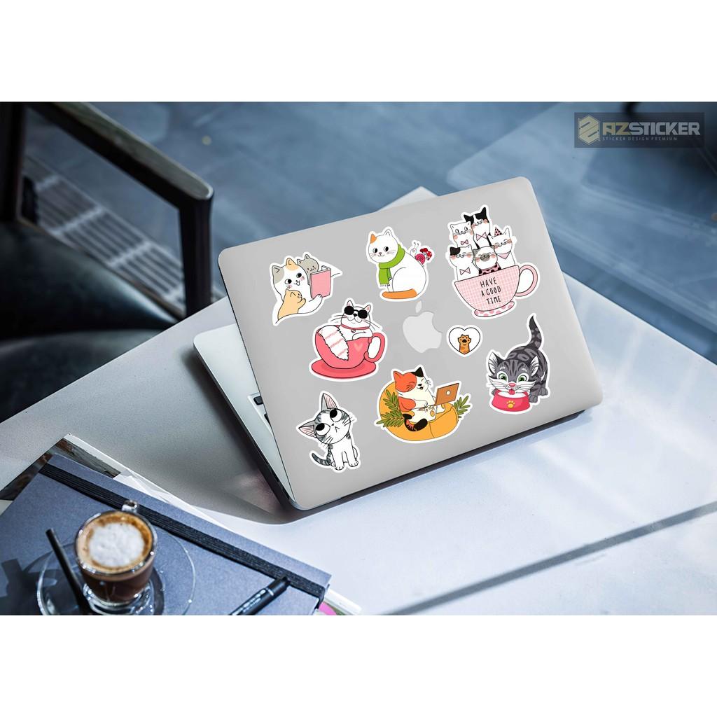 Sticker Cat - Sticker Mèo | Dán Nón Bảo Hiêm, Điện Thoại, Laptop, Bình Nước...Chống Nước, Chống Bay Màu