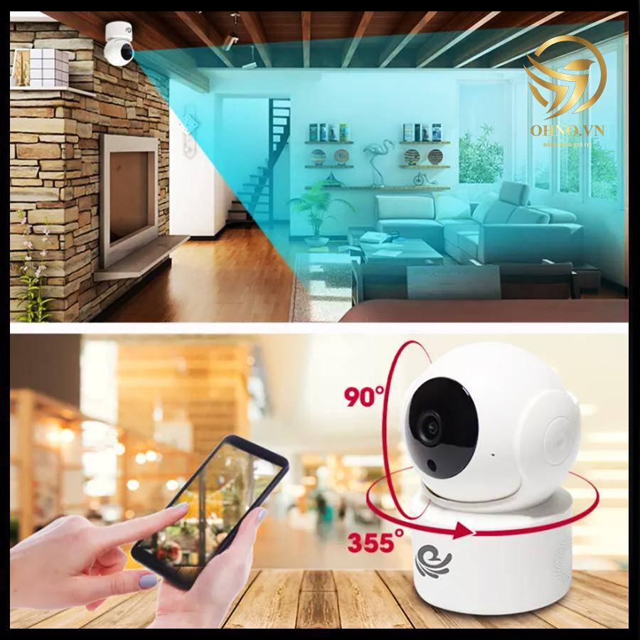 Camera IP Wifi  trong nhà Carecam CC2021 HD 2.0 MPX chống trộm giá rẻ hàng chính hãng