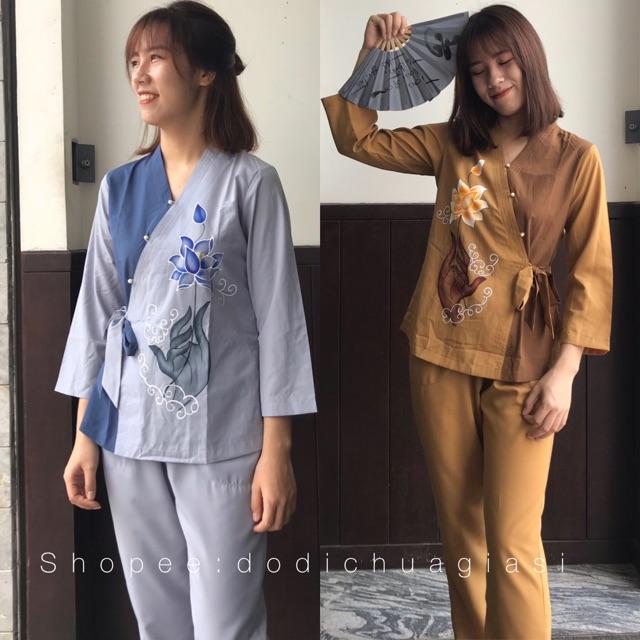 Đồ Đi Chùa # Bà Lai Phối Nơ # Quần Áo Nữ # Đồ Bộ Nữ