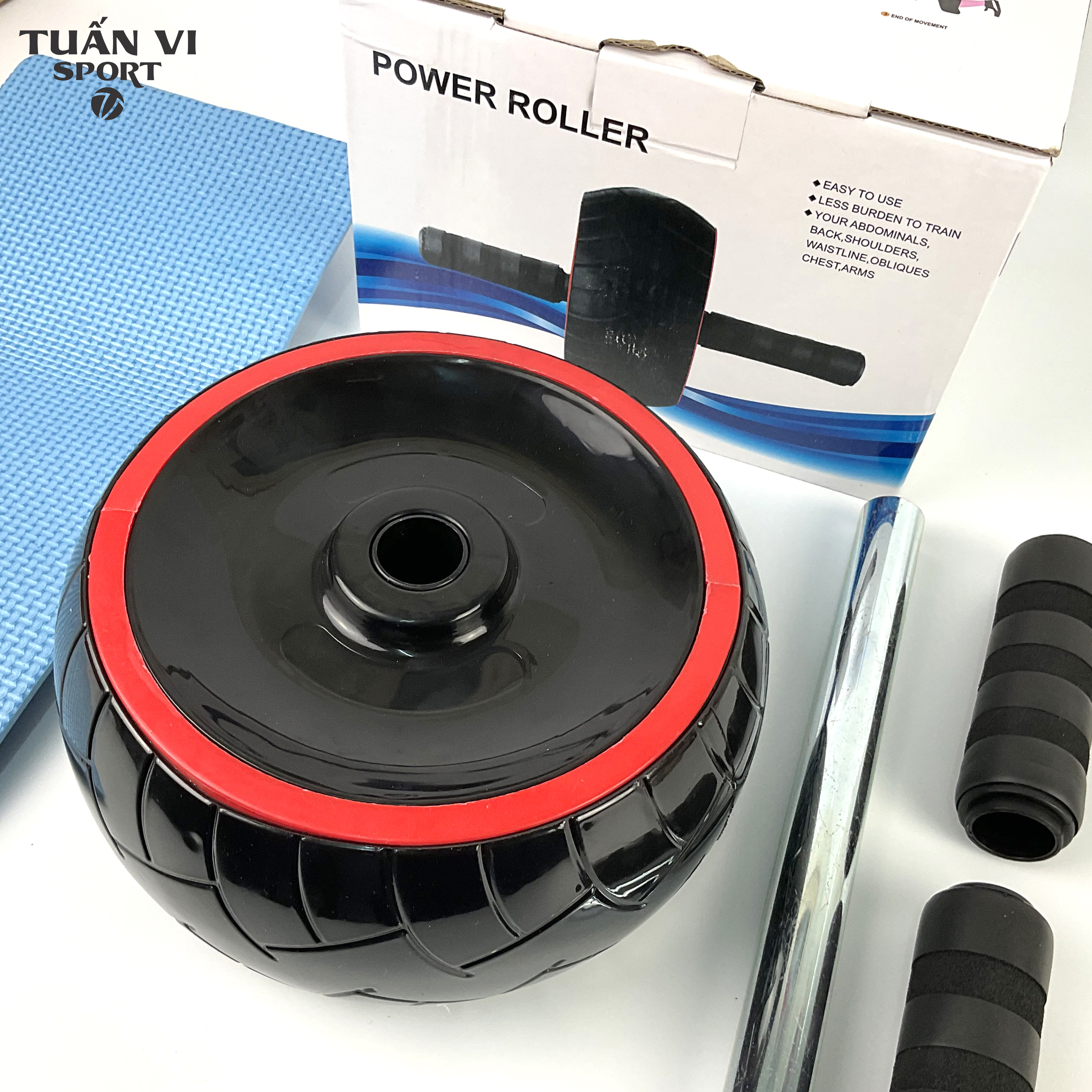 Con lăn tập bụng 1 bánh lớn cao cấp , con lăn tập gym, con lăn tập cơ bụng , dụng cụ tập thể dục thể thao tại nhà, văn phòng