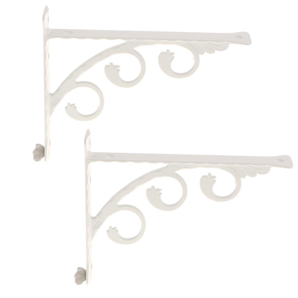 3X 2pcs Wall Shelf Accessories Bracket L Shaped Heavy Duty Supporter House Decoration 20x25cm