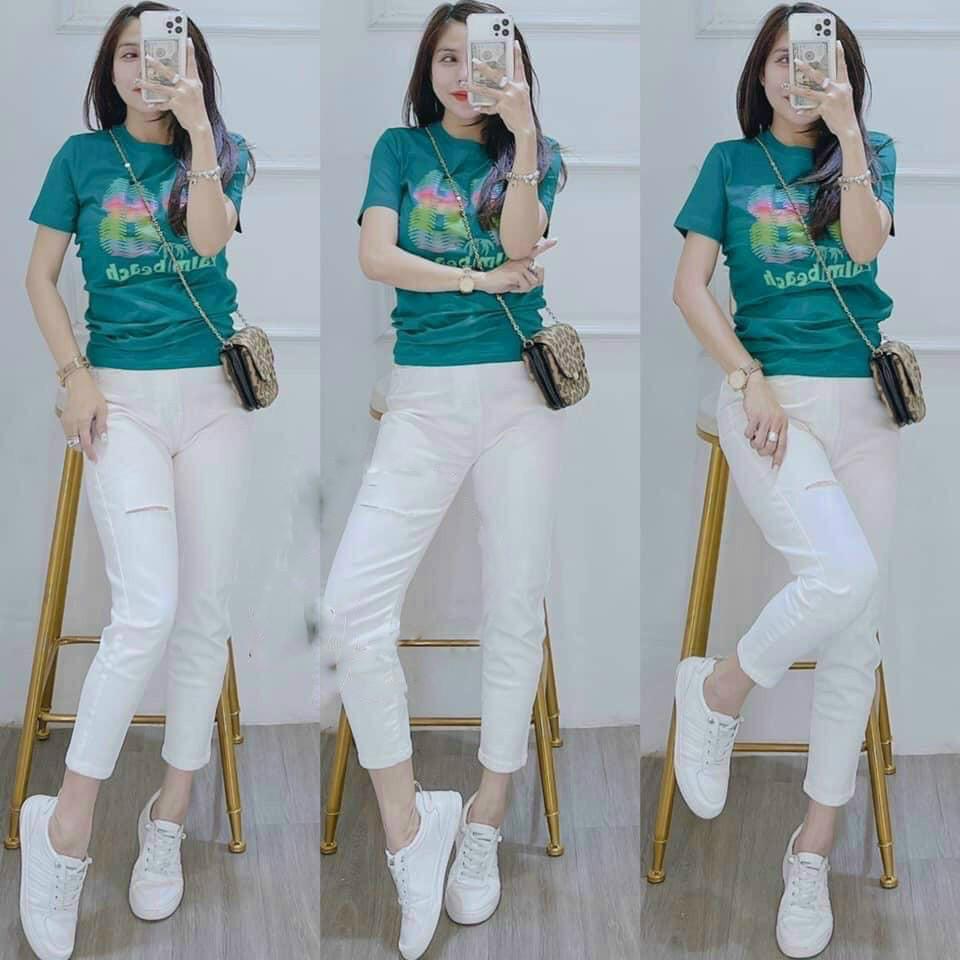 Áo thun giấy dành cho chị em dưới 57kg