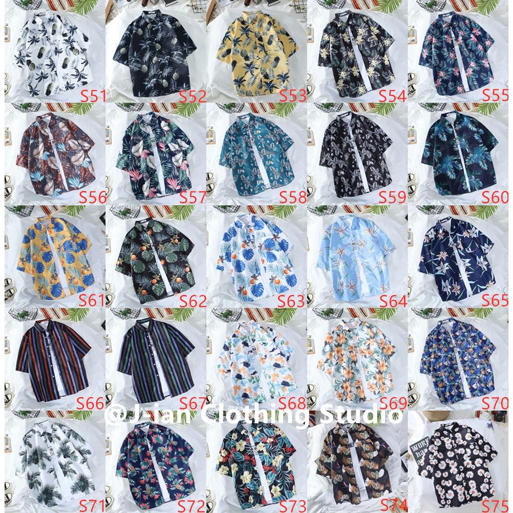 Áo Sơ Mi Nam Ngắn Tay In Hoa