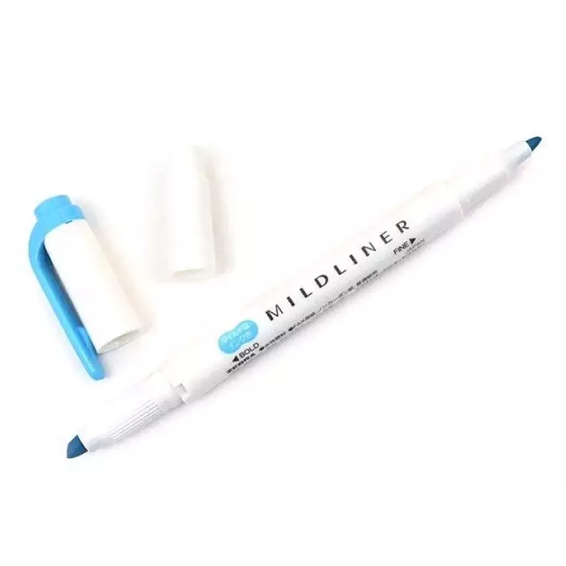 Viết Lông Dầu Dạ Quang Zebra Mildline - Lục Lam