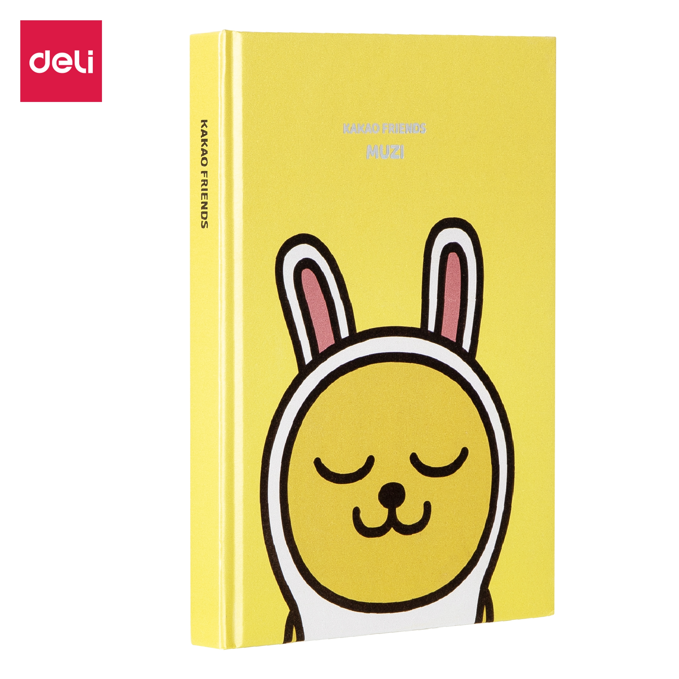 Sổ Tay Ghi Chép Deli X Kakao Friends - 112 Trang - Giấy 80G - Khổ 180X130Mm - Sz030 - Vàng
