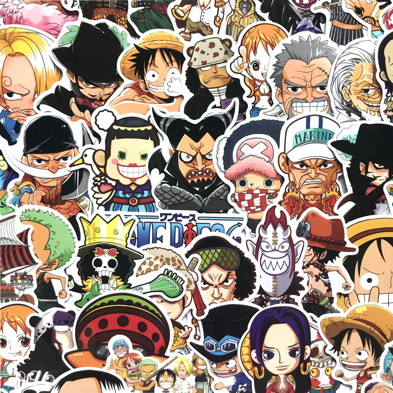 Bộ 60 miếng Sticker hình dán One Piece Set60