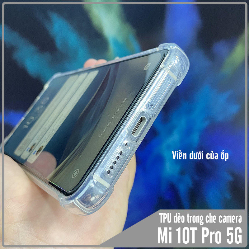 Ốp lưng cho Xiaomi Mi 10T Pro - Redmi K30S TPU Trong Suốt Che Camera