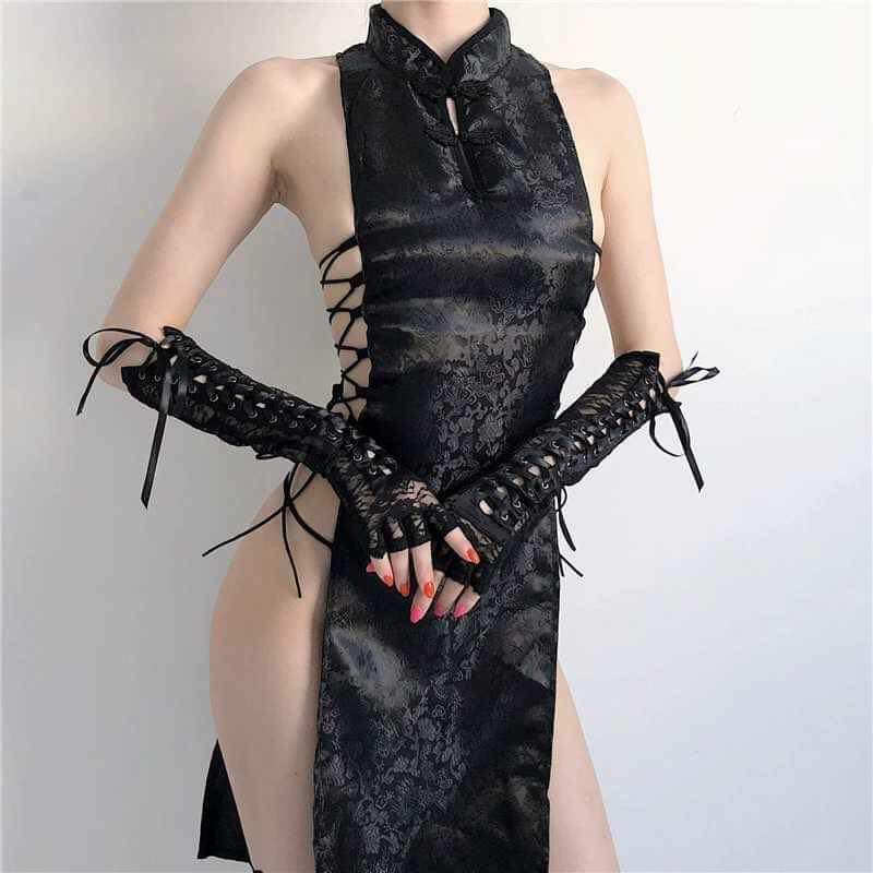 Đầm ngủ sườn xám siêu gợi cảm hàng cao cấp